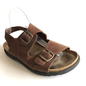 Skyr Sport Leather Cork Buckle Sandals